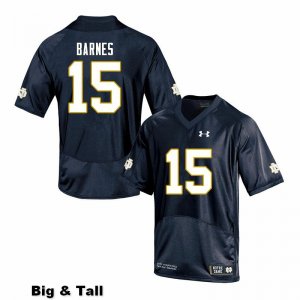 Notre Dame Fighting Irish Men's Ryan Barnes #15 Navy Under Armour Authentic Stitched Big & Tall College NCAA Football Jersey NEP6699VK